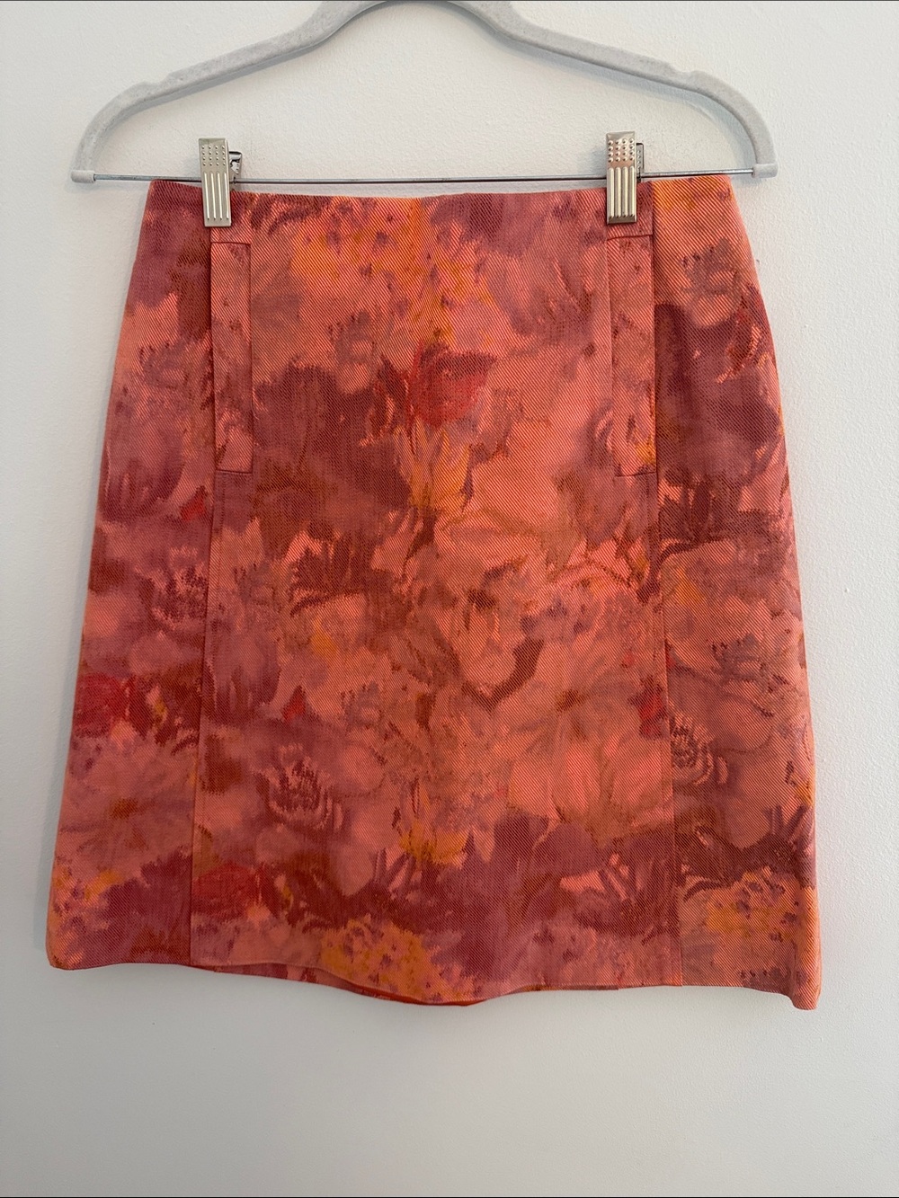 Carlisle Collection Marais Floral Tie-Dye A-Line Skirt, MSRP $375